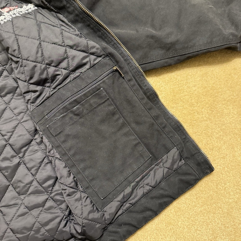 Dri Duck Outlaw Jacket Men's Large L Black Canvas Quilt Lined Dri-Duck Detroit - Picture 14 of 16